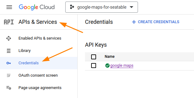 Create Google Maps API key